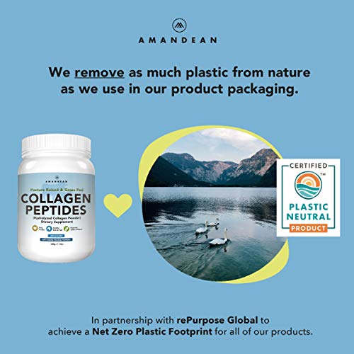 Amandean Premium Pasture-Raised Collagen Peptides (500G) | Unflavored, Odorless, (759776473494)