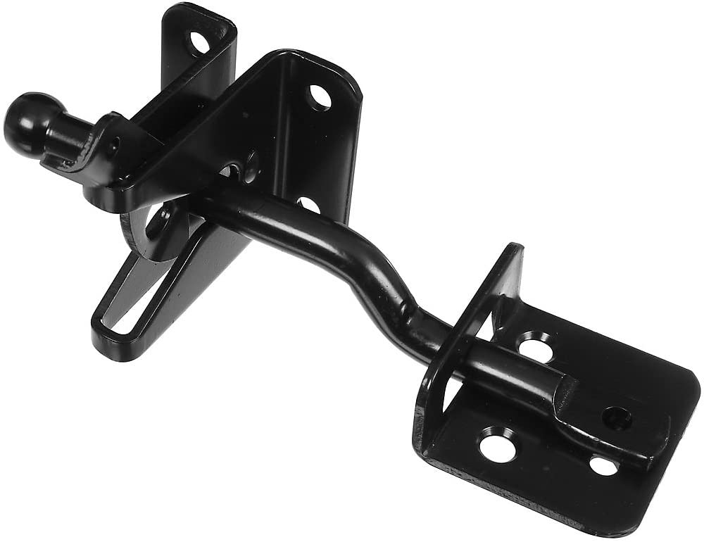 National Hardware N101-295 Automatic Gate Latches 6In, Black, 6 inch