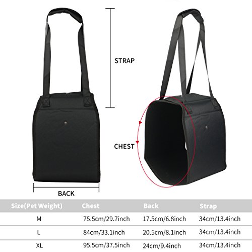 Paercute Dog Lift Harness - Adjustable Support Sling Straps Help with Loss of Stability Stand Up, Walk, Climb Stairs and Hop into Car. - Thumbnail 6