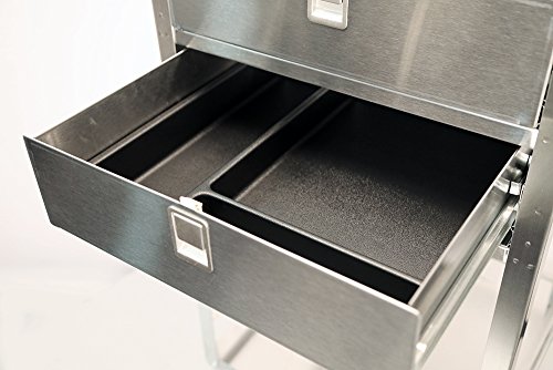 Lakeside 358 Stainless Steel Equipment Stand, (2) Shelves, (2) Drawers, 300 Lb Capacity - Thumbnail 3