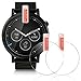Screen Protector Compatible Moto 360 1st and 2nd Gen 46mm Smart Watch, AFUNTA 3 Pack Tempered Glass Film Anti-Scratch High Definition Shield