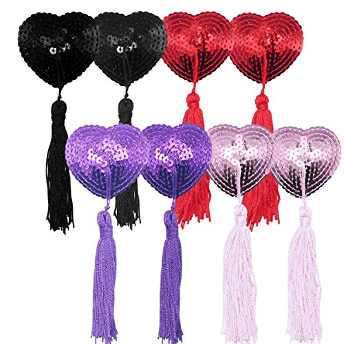 Senchanting reusable sexy silicone sequin adhesive nipp…