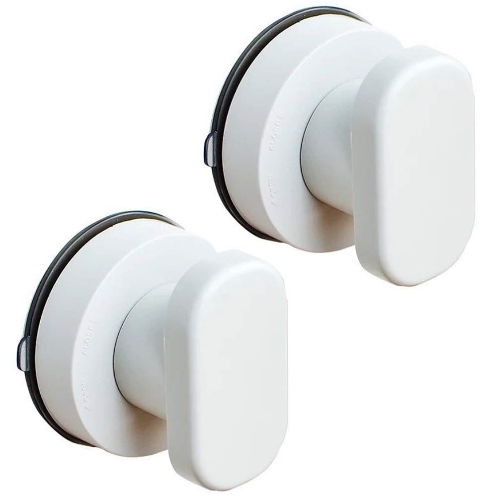 Amacoam Suction Handle for Glass Door Suction Handle for Shower Cupboard Door Handles Suction Cup Handle Drawer Cabinet Fridge Door Portable Mobility Handle Knobs with Suction Cup for Bathroom 2 Pcs