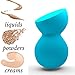 Beauty Junkees Makeup Sponge Blender - Blue Sculptor Foundation Makeup Blender Sponge, Liquid Cream Powder Blending Sponges, Make Up Applicator, Cosmetic Blenders, Wet Dry Beauty Sponge, Latex Free