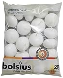 Bolsius Pack of 20 White Floating Candles 1.3/4 Inch