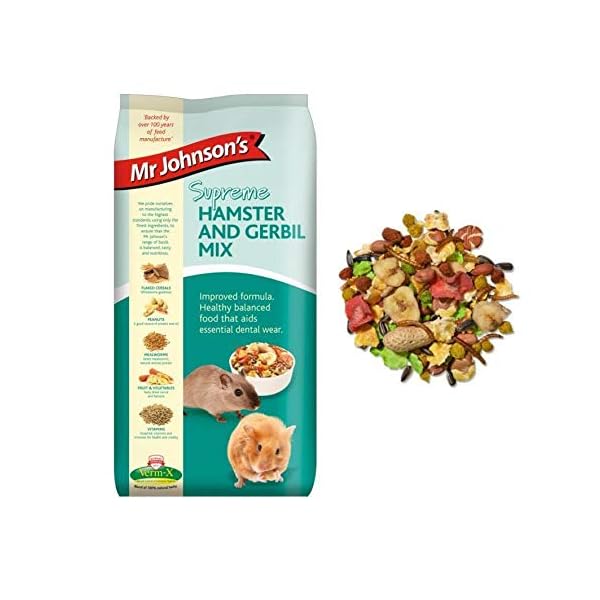 iXium Mr Johnsons Supreme Hamster and Gerbil Mix Muesli Mealworm Fibre Food 900g