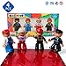 Magblock Magnetic Figures 4 Pieces Set Compatible with Magnetic Tiles-Magnetic Blocks-Magnet Toys for Kids Toddlers Gift Toys