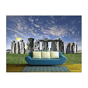 Mysterious Stonehenge in UK - Removable Wall Mural | Self-Adhesive Large Wallpaper - 66x96 inches