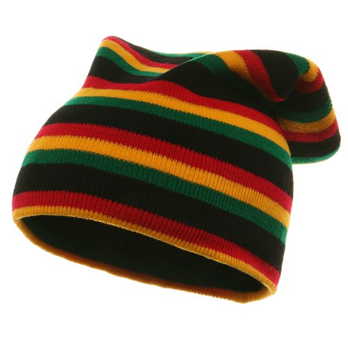 Rasta Long Beanies-Black RGY W28S15C