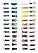 Watercolor Paint Set + Water Brush. Vibrant 24 Colors Artists Quality Liquid Tubes by Articci NonToxic Painting Kit for Adults Kids Students Professionals Beginners + Stencil & Coloring Book