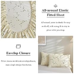 VClife Twin XL Sheet Set - 3 PC Floral Printed