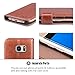 OCASE Galaxy S7 Edge Case Leather Wallet Flip Case For SAMSUNG Galaxy S7 Edge - Brown
