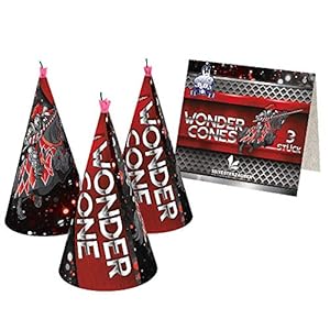 Lesli Feuerwerk Wonder Cones – 3 Silbervulkane mit rotem Laserlicht