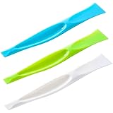 DayCount Pack of 5 Handy Peeler Stiff Scraper, Corner Squeegees Dirt Scratch Gum Scraper for Floor Premium Plastic Label…