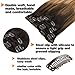 Googoo Remy Hair Extensions Clip in Human Hair Extensions Ombre Dark Brown #2 Fading to Color #6 Light Brown #18 Ash Blonde Natural Clip in Extensions Balayage Hair Extensions 7pcs 120g 16inch