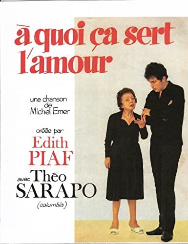 à quoi ça sert l'amour P/V + Chords (French) Sheet music – 1962