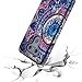 Rosebono for LG G6 Case, Hybrid Dual Layer Shockproof Hard Cover Graphic Fashion Cute Colorful Silicone Skin Case for LG G6 - Mandala