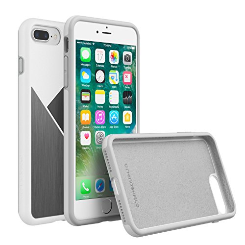 Iphone 7 plus case, rhinoshield [solidsuit brushed stee…