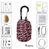 Paracord Carabiner Grenade Survival Kit by Thrive (Old Glory)