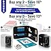 Electric Pencil Sharpener - Includes Drawing Tutorials Online Library. Portable Heavy Duty Multi Powered AC Plug in and Battery Operated. for Artist, Art Classroom, Office, Small Kids