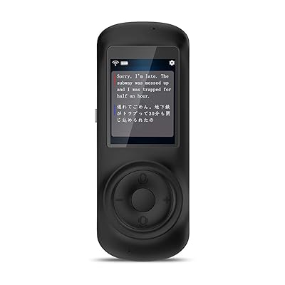 Birgus Voice Translator Device Smart Language Interpreters Device with 2.4inch Capacitive Touch Screen Support Multi- Languages Freely Translation Machine Business Shopping Interpreter