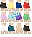 Sexy Basics Womens 6 Pack Cotton Spandex Sheer Mini Bike Yoga Boyshort Boxer Brief, Assorted Colors, 2XL