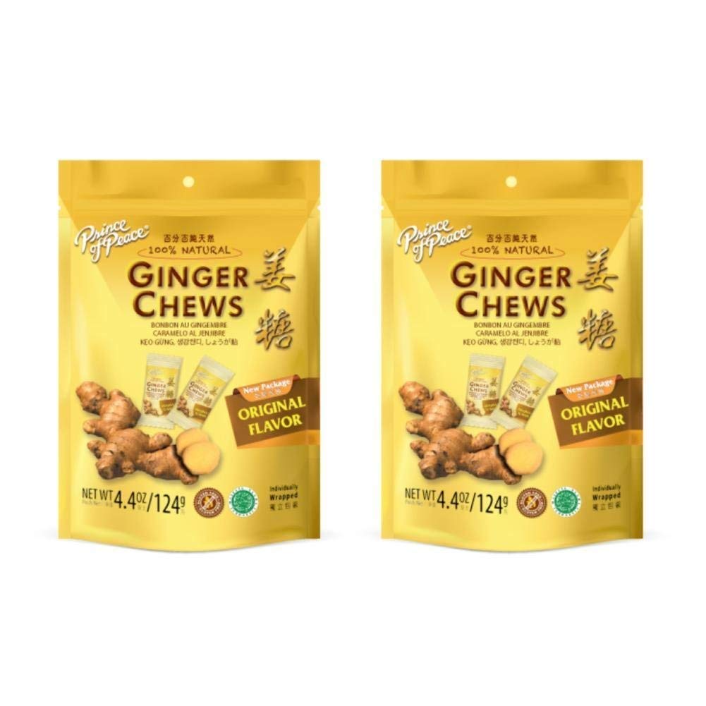 Prince Of Peace 100 Percent Natural Ginger Candy Chews, 4.4 Ounce : Ginger Herbal Supplements : Grocery & Gourmet Food