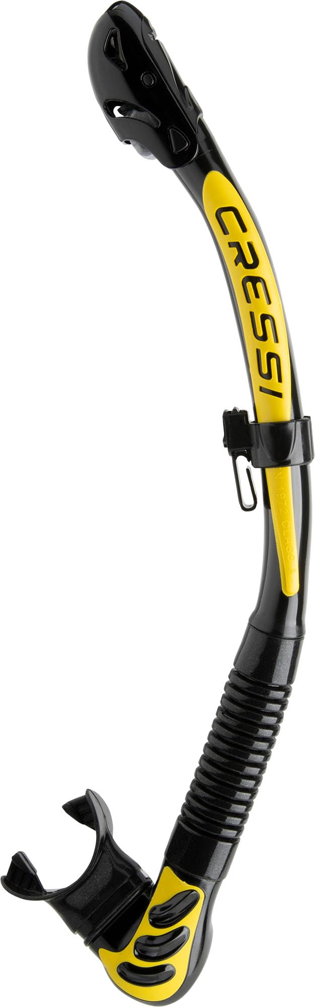 Cressi Alpha Ultra Dry Snorkel Dry - Black/Yellow, Uni