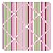 Sweet Jojo Designs Pink and Green Jungle Friends Stripe Fabric Memory/Memo Photo Bulletin Board