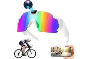 4K HD POV Baseball Glasses with Camera,2026 Smart Video Recording Glasses for Action Sports,with Audio/Bluetooth,+32G Card