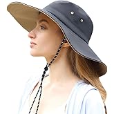 Wide Brim Sun Hat for Women Men UPF 50+ Fishing Hat Sun Protection Beach Gardening Hat SNH5M219T