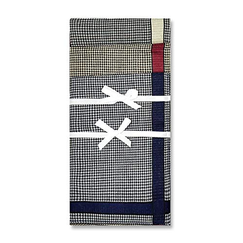 Handkerchiefs Mens 100% Cotton Soft 6 Piece Gift Set by Zenssia