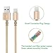 BESWASUD iPhone Charger, 3pack 6ft Extra Long Nylon Braided Lightning to USB Cable Syncing and Fast Charging Cable Cord Compatible with iPhone X/8/7/6s/6/Plus/5se/5s/5c/5,iPod,iPad(Gold)