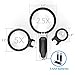Magnifying Glass with Light BearMoo Lighted Magnifier with 3 Detachable Illuminated Lenses 2.5X 5X 16X - Ideal for Seniors, Maps, Jewellery, Hobbies