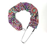 Stethoscope Covers Handmade Variety Patterns 100% Cotton (Bold Multi Color Flowers)