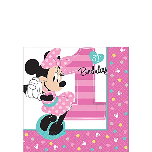 Party City 1st Birthday Minnie Mouse Party Kit For 32 Guests