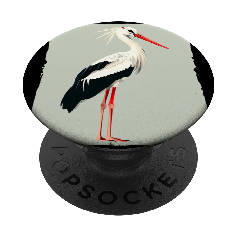 Funny Stork for Birds and Animals Costume Lovers PopSockets Adhesive PopGrip