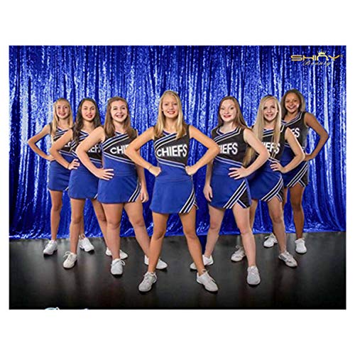 8 X 8, Ready to Dispatch,Sequin Backdrops, Sequin Photo Booth Backdrop, Party Backdrops,Wedding Backdrops, Sparkling Photography Prop (8ftx8ft, Royal Blue)