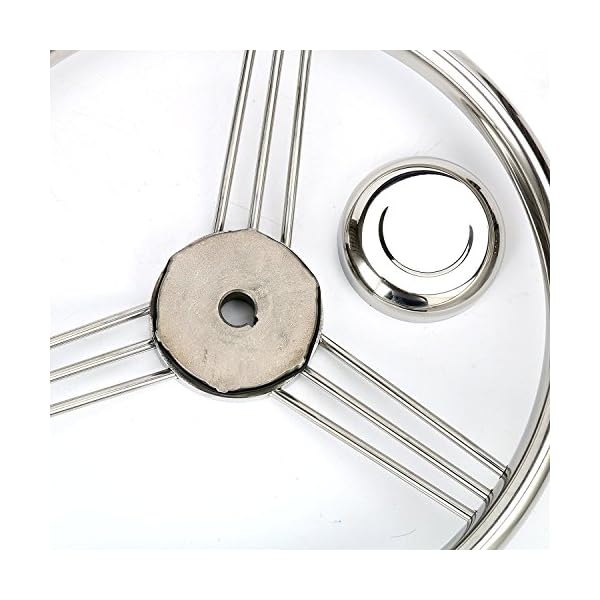 Amarine-made-135-Inch-9-Spoke-Stainless-Boat-Steering-Wheel-10-Degree-9500S380