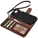 Arae Premium PU Leather Wallet Case with Kickstand and Flip Cover for iPhone 7/8 / SE 3rd Gen/SE 2020 4.7 inch, Brown