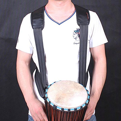 Djembe Strap Adjustable African Hand Drum Belt Percussion Accessories (Djembe Strap+thick padding)