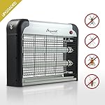 UPGRADED - Aspectek 20W Electronic Bug Zapper, Insect Killer, Mosquito Control, Mosquito Zapper, Mosuiqto Killer, Fly Zapper, Fly Killer for Indoor Residential & Commercial