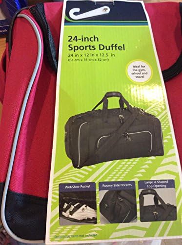 24 Duffel with Wet Shoe Pocket, Black