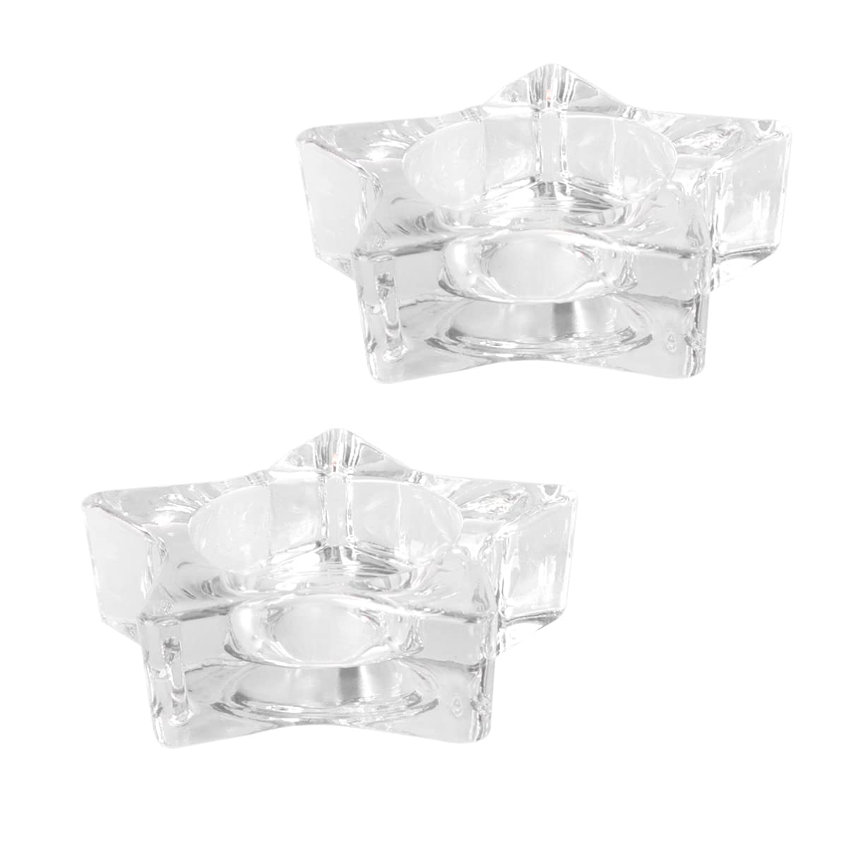 Five-pointed Clear Stand Tealight Pointed Decoration Center Flowe Star Wedding Table Delicate Glass Votive Wax