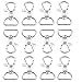 Swivel Clasps Lanyard Snap Hook Lobster Claw Clasp,with 1 inch inner width D ring,Pack of 60