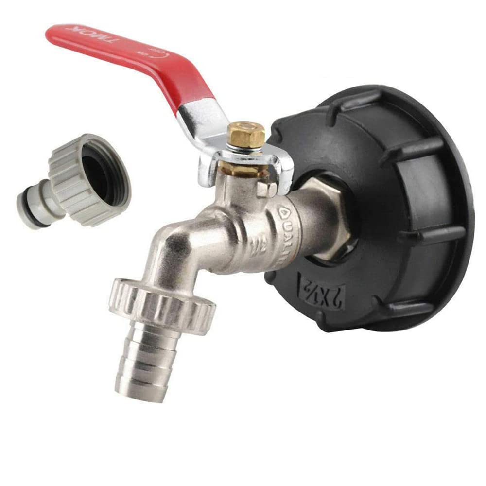 CENPEK IBC Tank Adapter,1/2in S60X6 IBC Tote Tank Drain Adpater IBC Tap Fitting for Oil Fuel Water