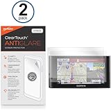 Garmin NuviCam Screen Protector, BoxWave [ClearTouch Anti-Glare (2-Pack)] Anti-Fingerprint Matte Film Skin for Garmin NuviCam
