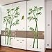 SWORNA Nature Series SN-78 Elegant Green Bamboo Vinyl Removable DIY Wall Art Mural Sticker Decor Decal - Lady Bedroom Office Sitting Living Room Hallway Kitchen Glass Door Window Nursery 65