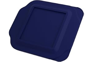 MRX SOLUTIONS Replacement Lid fits Pyrex 2-Quart 8" x 8" Glass Baking Dish #222, Compatible with Lid #222-PC, Food Storage Container Cover with Flush Tab Handles (Navy)