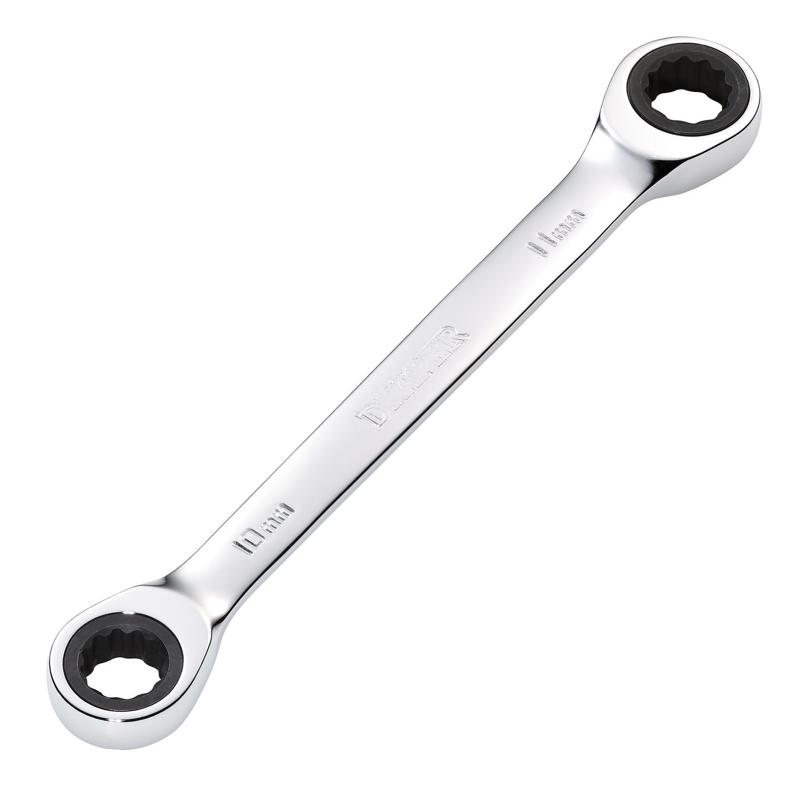 Draper 27736 HI-TORQ Metric Double Ratchet Ring Spanner, 10 x 11mm